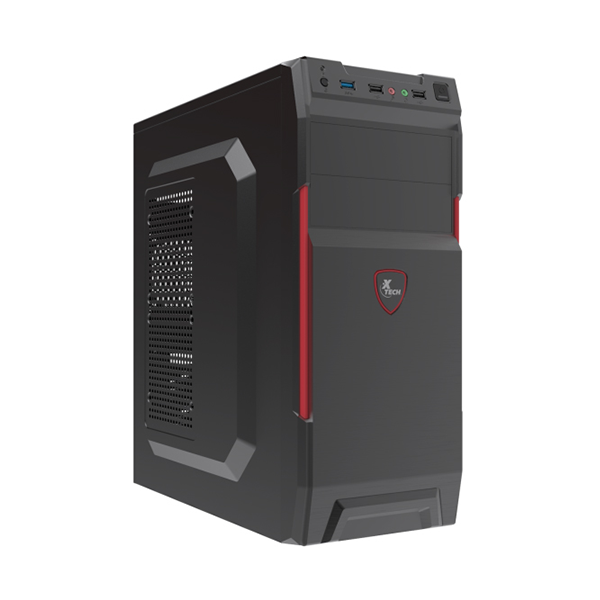 Xtech Gabinete ATX 600W PS XTQ-214 Black and red ATX